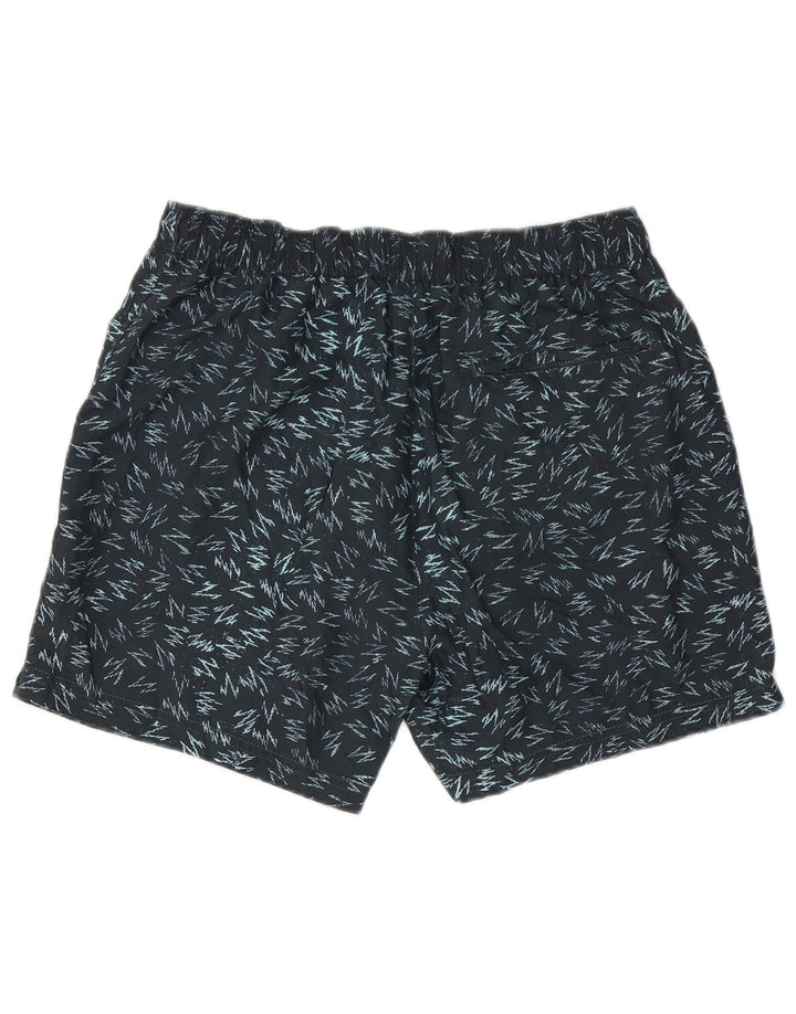 FRENCH CONNECTION Mens Swimming Shorts Medium  Black Flecked Polyester