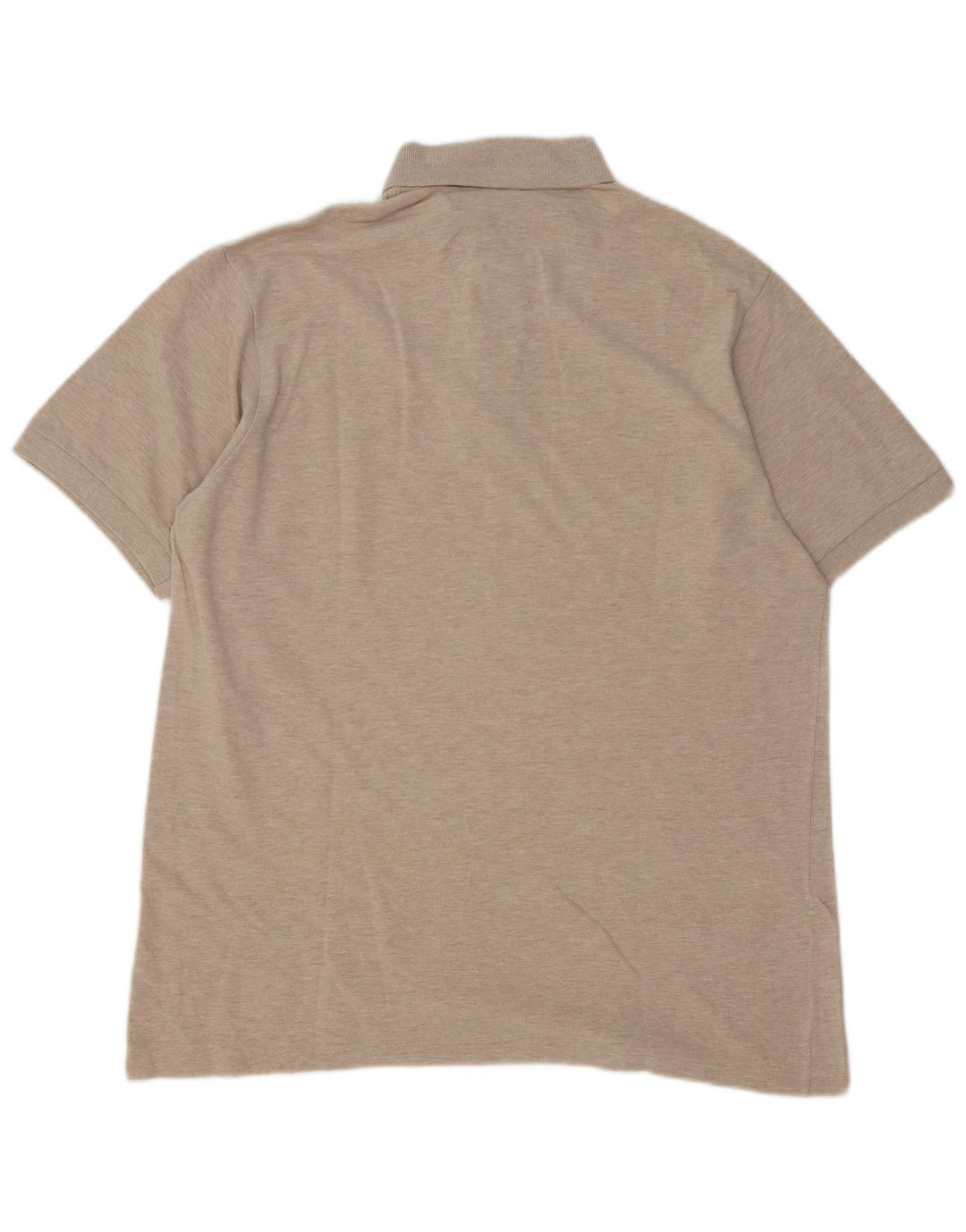 Lacoste Mens Polo Shirt Size 6 XL Beige Cotton