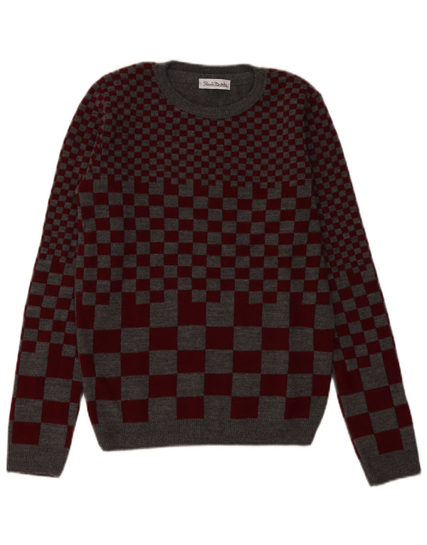 RENATO BALESTRA Girls Crew Neck Jumper Sweater 14-15 Years 2XL Grey