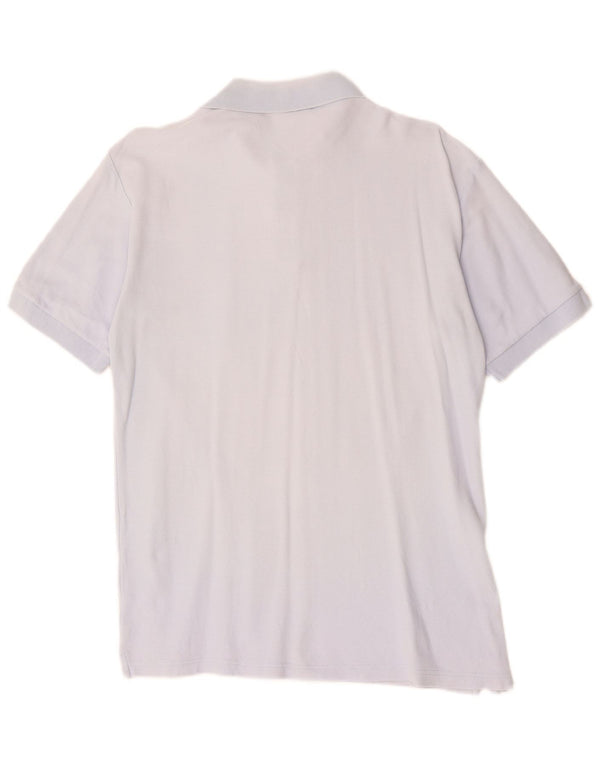 Fila Mens Polo Shirt IT 50 Medium Blue Cotton