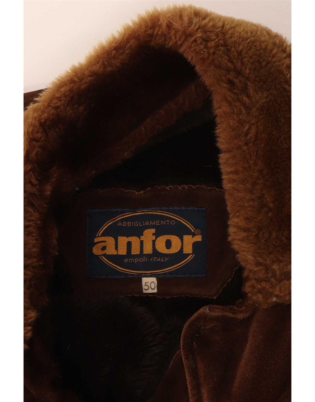 Anfor Womens Sherpa Jacket IT 50 Large Brown