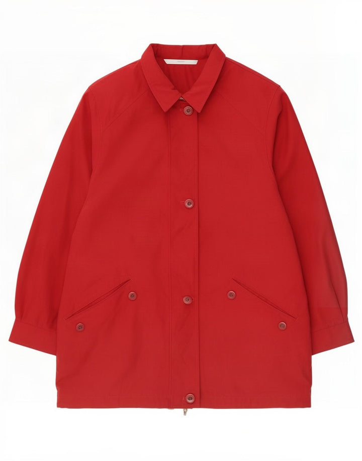 Marks & Spencer Womens St. Michael Parka Jacket UK 16 Large Red Polyester