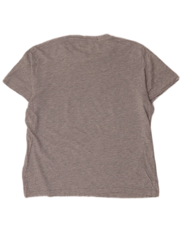 Jack Wills Womens Oversized T-Shirt Top UK 10 Small Grey Cotton