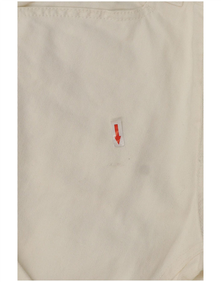 Dondup Mens Stan Dart Straight Jeans W33 L32 White Cotton