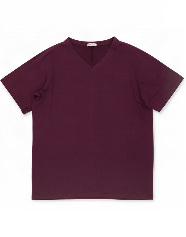 Zara Womens Oversized T-Shirt Top UK 20 2XL Purple