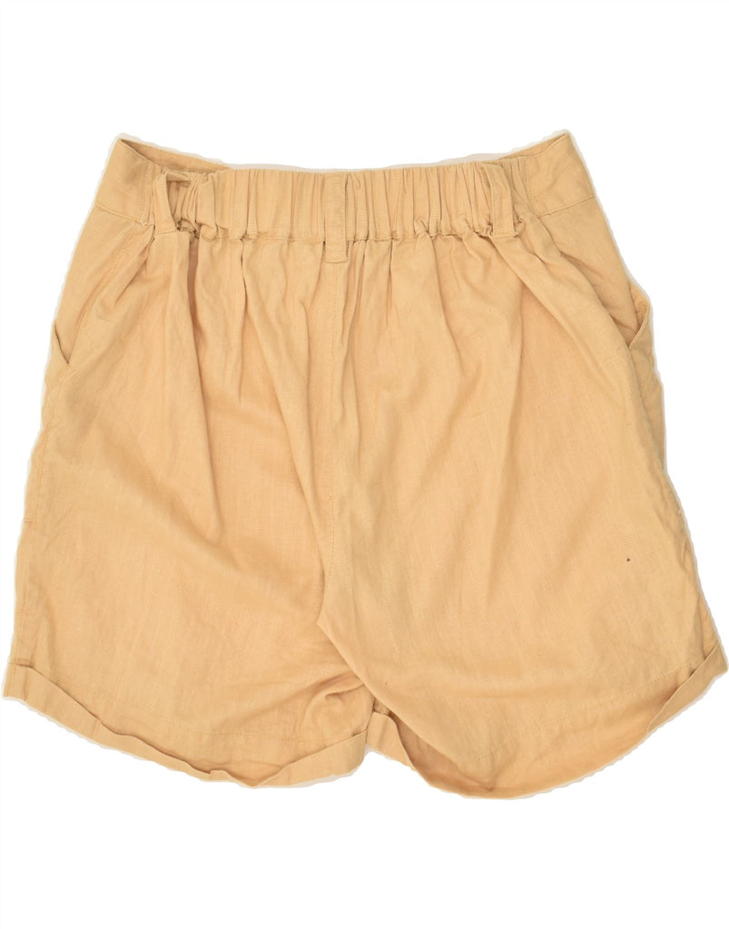 FAT FACE Womens Chino Shorts UK 12 Medium W30 Beige Linen | Vintage Fat Face | Thrift | Second-Hand Fat Face | Used Clothing | Messina Hembry 