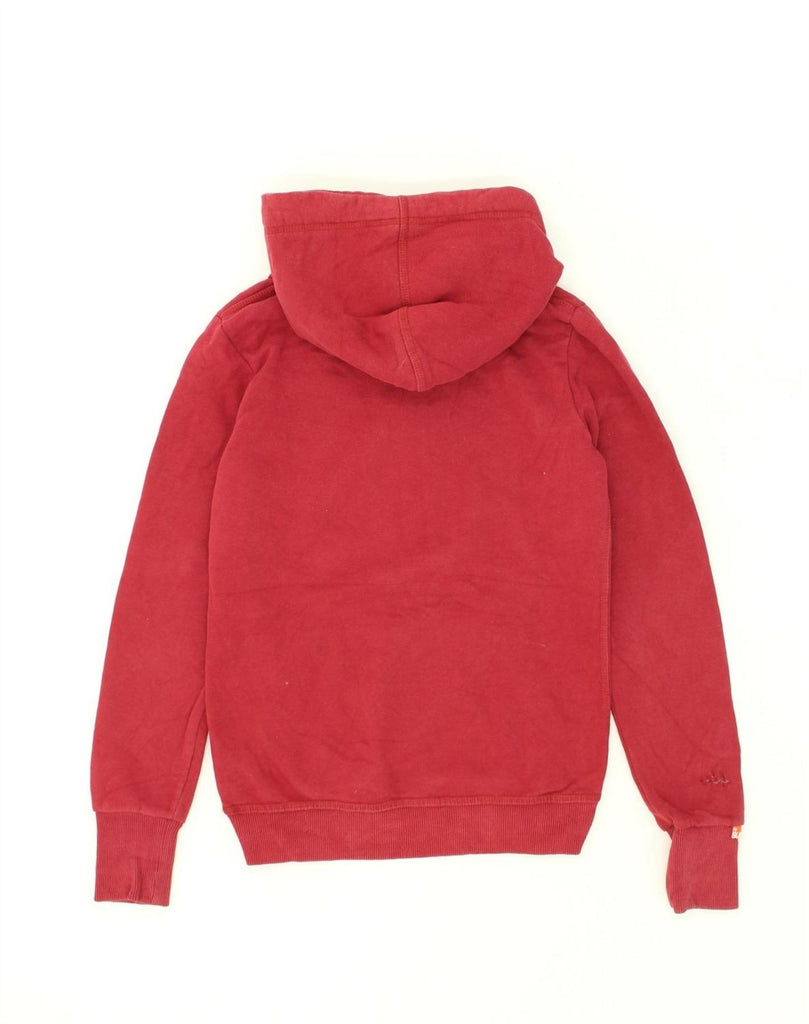 SUPERDRY Mens Graphic Hoodie Jumper Small Red Cotton | Vintage Superdry | Thrift | Second-Hand Superdry | Used Clothing | Messina Hembry 