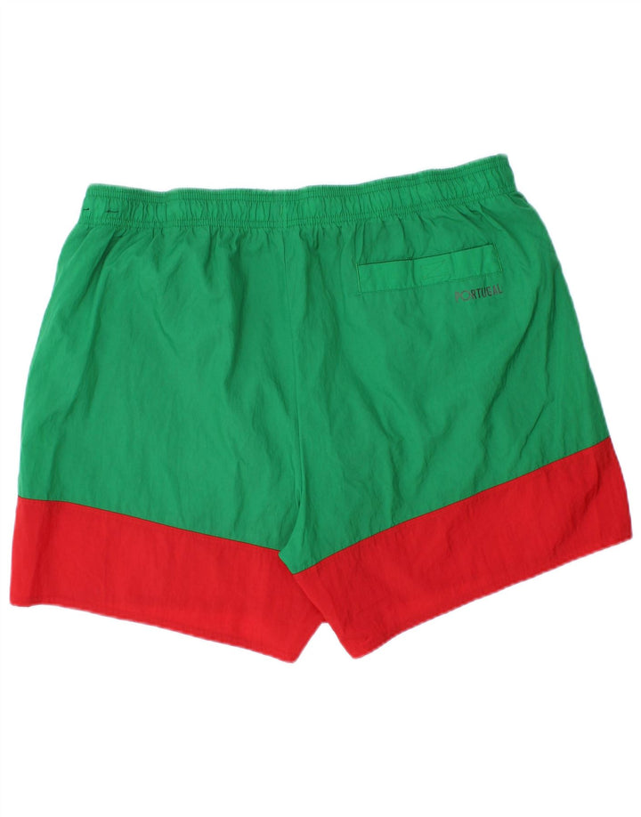 Nike Mens Swimming Shorts 2XL  Green Colourblock Nylon