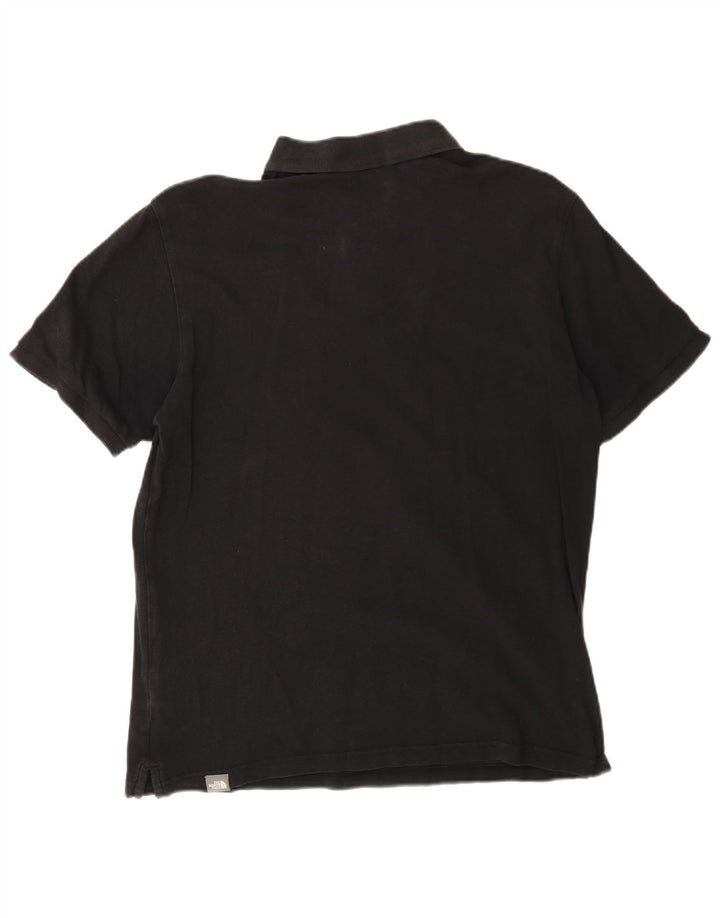 The North Face Mens Polo Shirt Medium Black Cotton