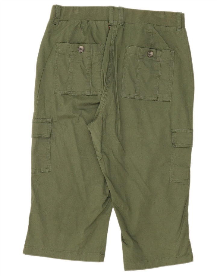 Lee Womens Mid Rise Relaxed Fit Cargo Shorts W32 Large Khaki