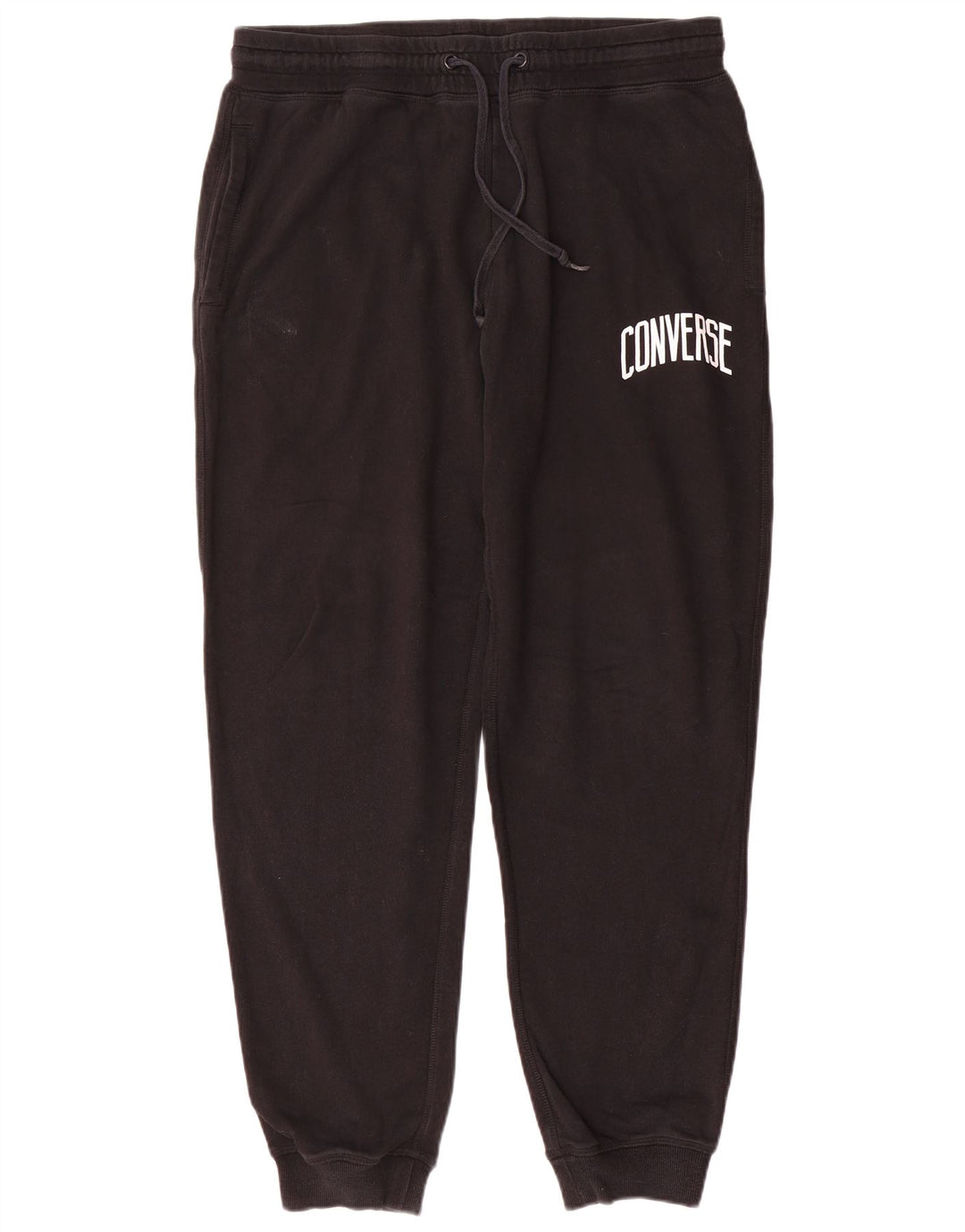 Converse Mens Graphic Tracksuit Trousers Joggers Medium Black Cotton