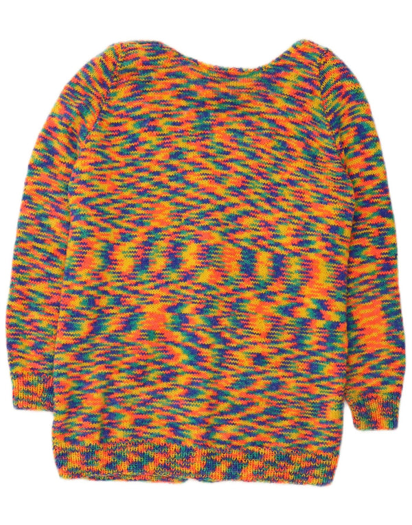 VINTAGE Womens Cardigan Sweater UK 16 Large Multicoloured Flecked