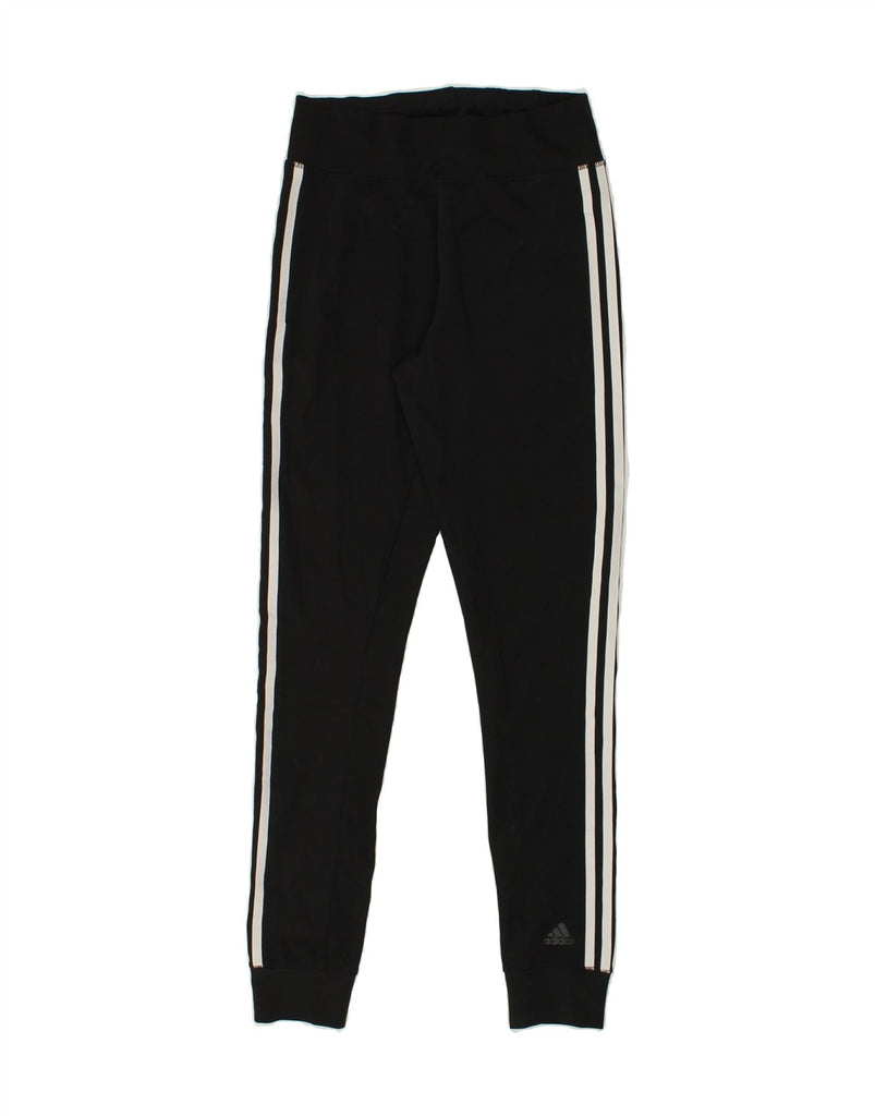 ADIDAS Womens Tracksuit Trousers Joggers UK 4-6 XS  Black Polyester | Vintage Adidas | Thrift | Second-Hand Adidas | Used Clothing | Messina Hembry 