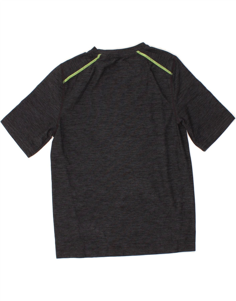 RUSSELL ATHLETIC Boys T-Shirt Top 7-8 Years Medium  Black Flecked Vintage Russell Athletic and Second-Hand Russell Athletic from Messina Hembry 