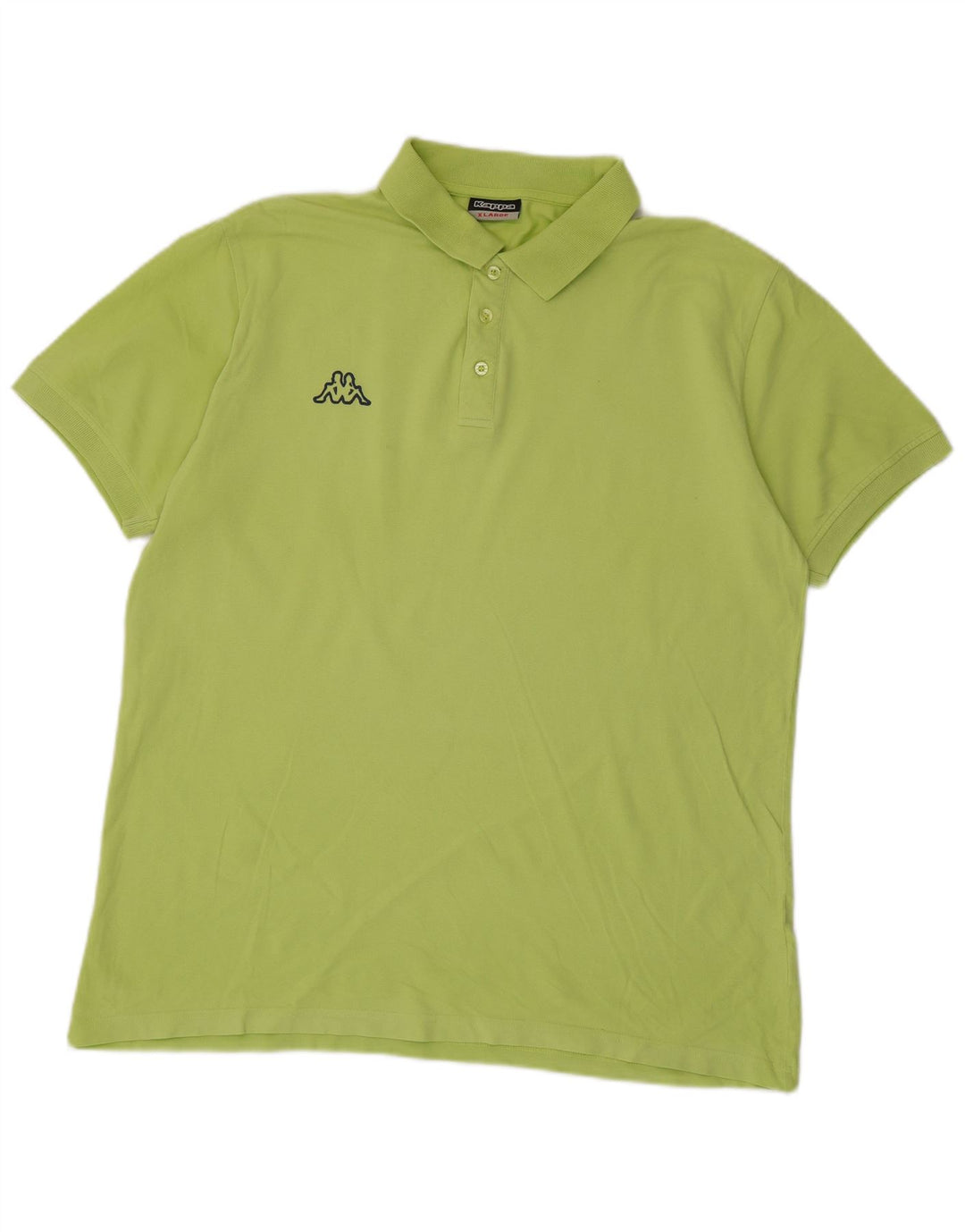 Kappa Mens Polo Shirt XL Green Cotton
