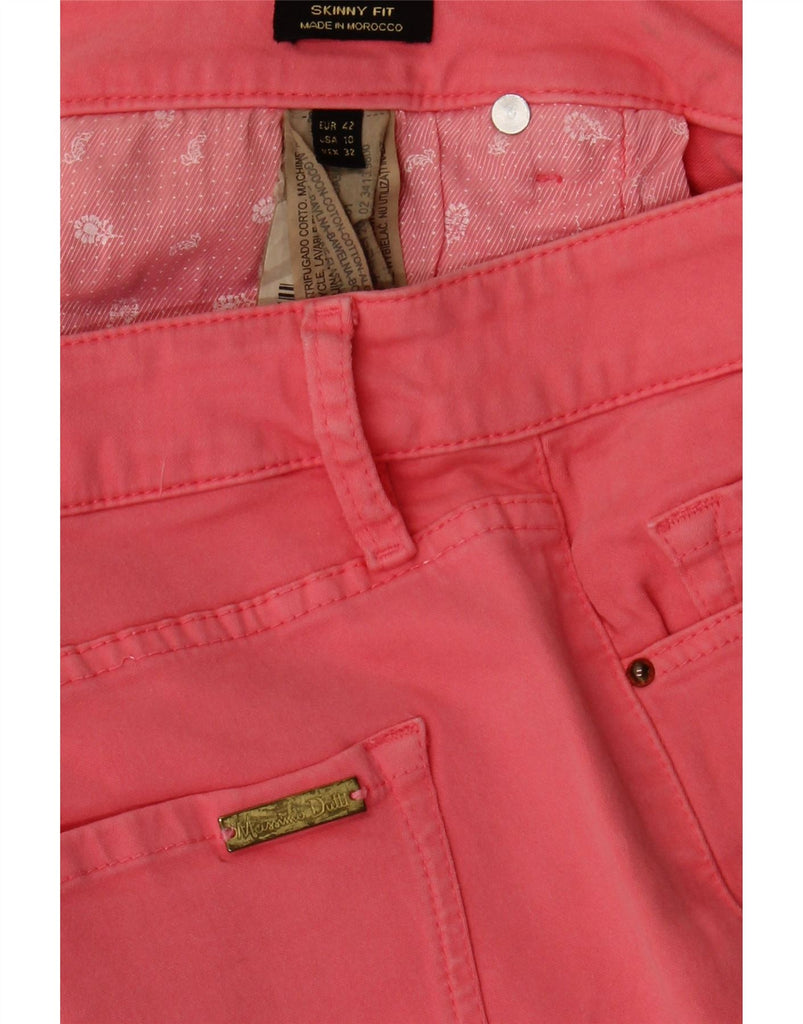 MASSIMO DUTTI Womens Skinny Casual Trousers EU 42 Large W32 L29 Pink Vintage Massimo Dutti and Second-Hand Massimo Dutti from Messina Hembry 
