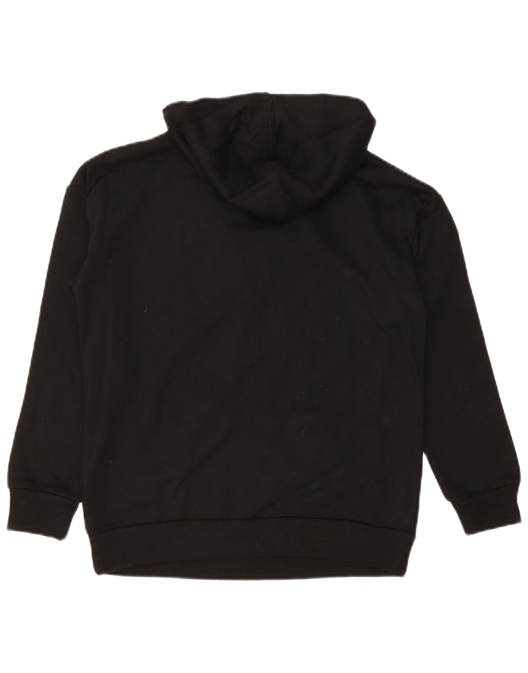 Guess Womens Graphic Hoodie Jumper UK 14 Medium Black