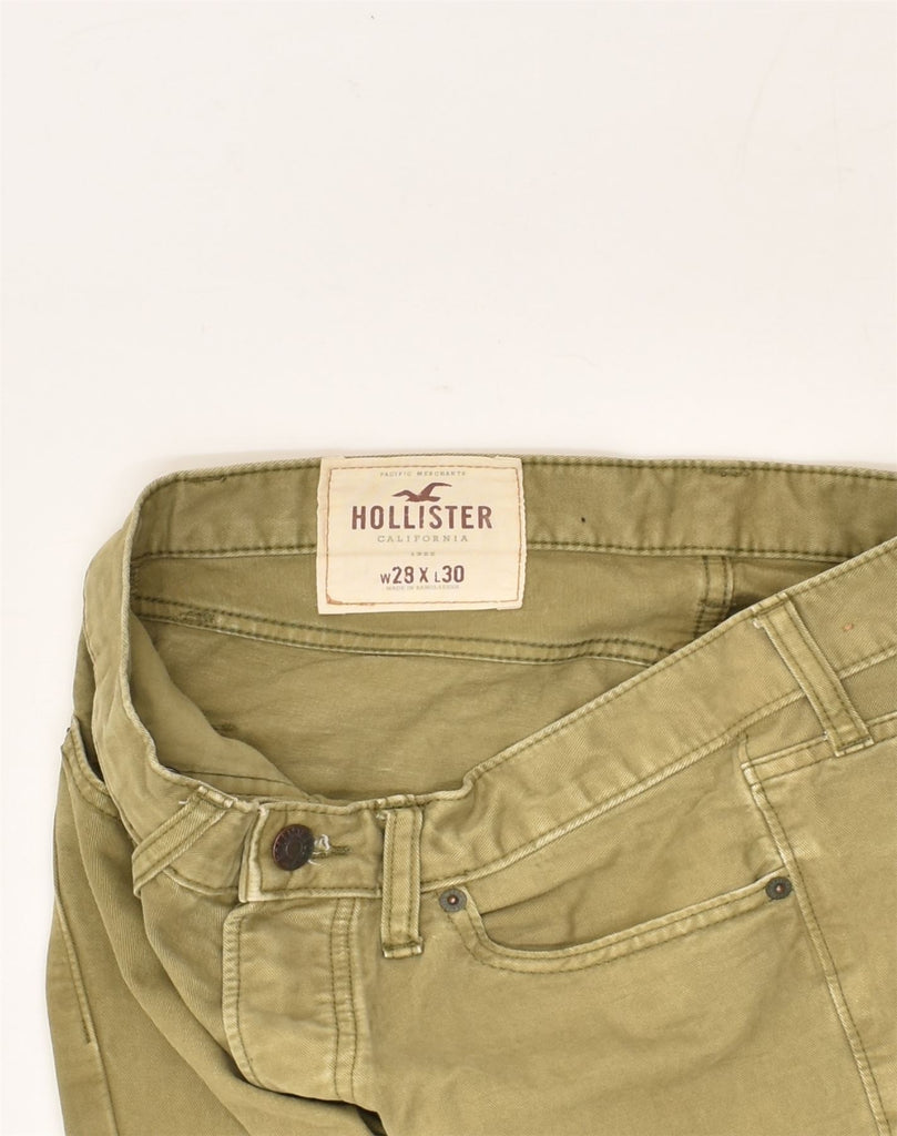 HOLLISTER Mens Skinny Jeans W28 L30 Khaki Cotton | Vintage Hollister | Thrift | Second-Hand Hollister | Used Clothing | Messina Hembry 