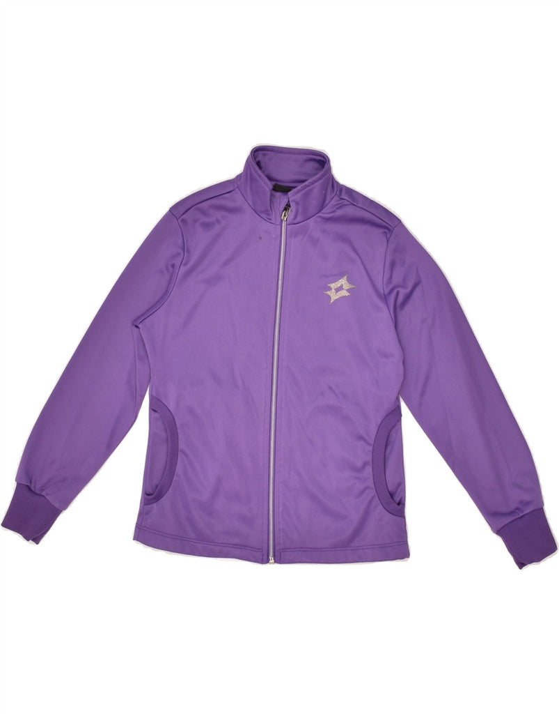 LOTTO Girls Tracksuit Top Jacket 5-6 Years XS Purple Polyester | Vintage Lotto | Thrift | Second-Hand Lotto | Used Clothing | Messina Hembry 