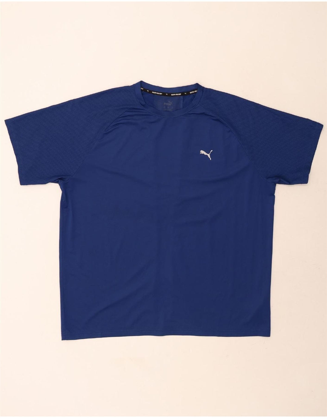 PUMA Mens T-Shirt Top 2XL Navy Blue Polyester Vintage Puma and Second-Hand Puma from Messina Hembry 