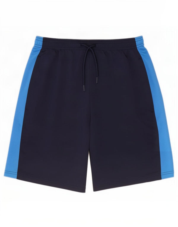 Nike Mens Dri Fit Slim Sport Shorts XS Navy Blue Colourblock Polyester