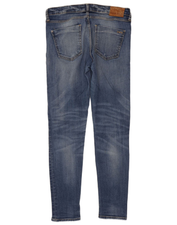 Zara Womens Distressed Skinny Jeans EU 38 Small W28 L29 Blue