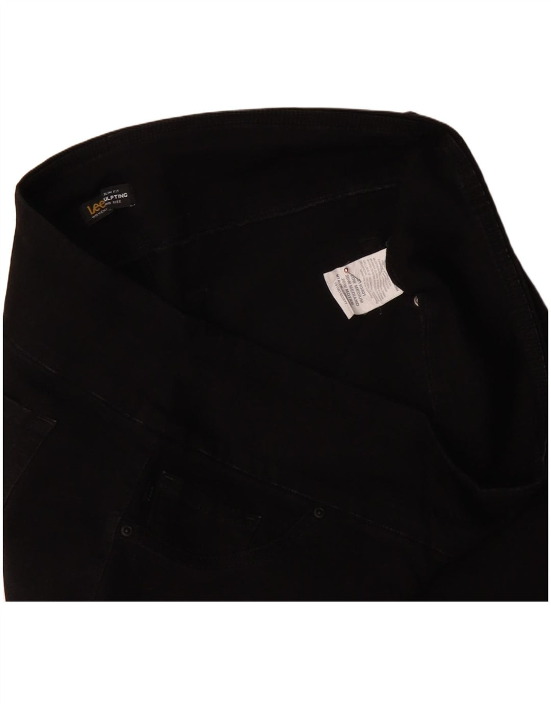 LEE Womens Sculpting Mid Rise Capri Trousers US 20 3XL W40 L22 Black