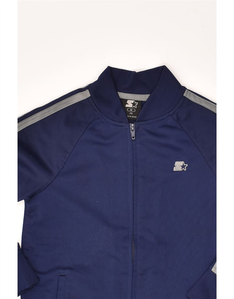 STARTER Boys Tracksuit Top Jacket 7-8 Years Medium Navy Blue Polyester | Vintage Starter | Thrift | Second-Hand Starter | Used Clothing | Messina Hembry 