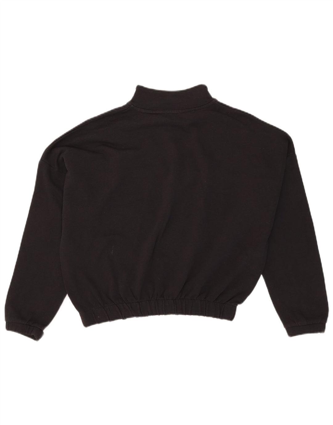 Kappa Womens Oversized Graphic Sweatshirt Jumper UK 10 Small Black