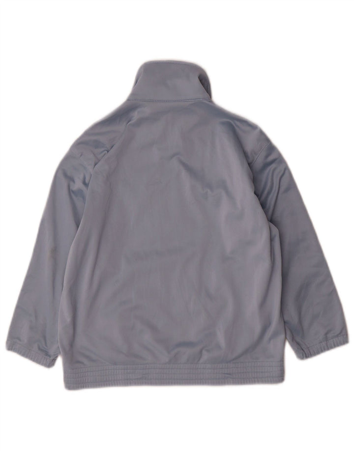 ASICS Boys Tracksuit Top Jacket 5-6 Years Blue Colourblock