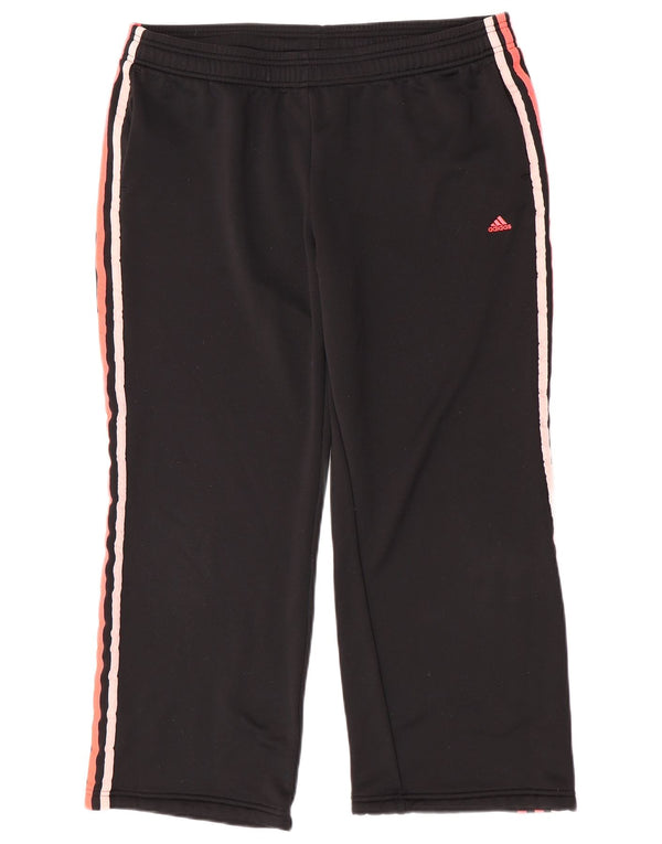 Adidas Womens Tracksuit Trousers UK 20/22 XL  Black Polyester