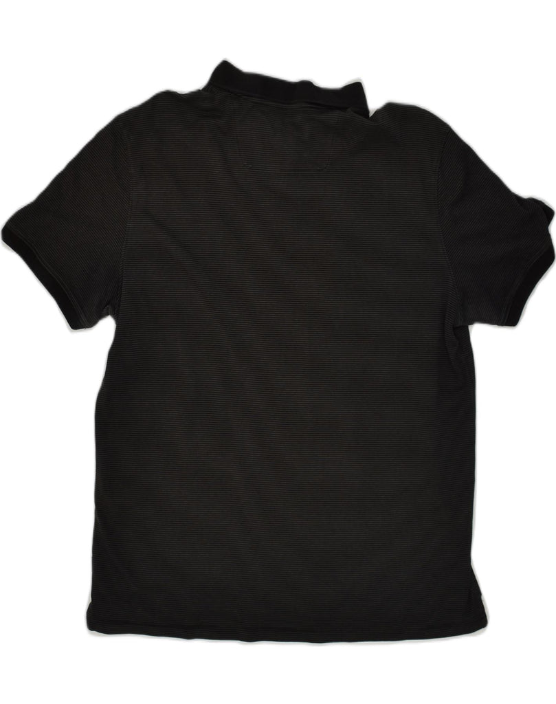 CALVIN KLEIN Mens Polo Shirt Large Black Cotton | Vintage Calvin Klein | Thrift | Second-Hand Calvin Klein | Used Clothing | Messina Hembry 