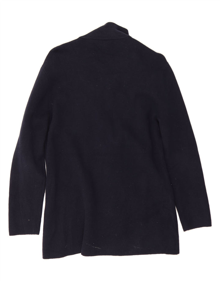 J. CREW Womens Cardigan Sweater UK 14 Medium Navy Blue Cotton Vintage J. Crew and Second-Hand J. Crew from Messina Hembry 