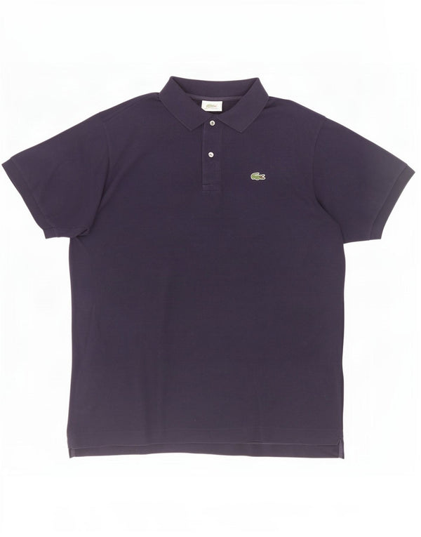 Lacoste Mens Polo Shirt Size 6 XL Navy Blue Cotton