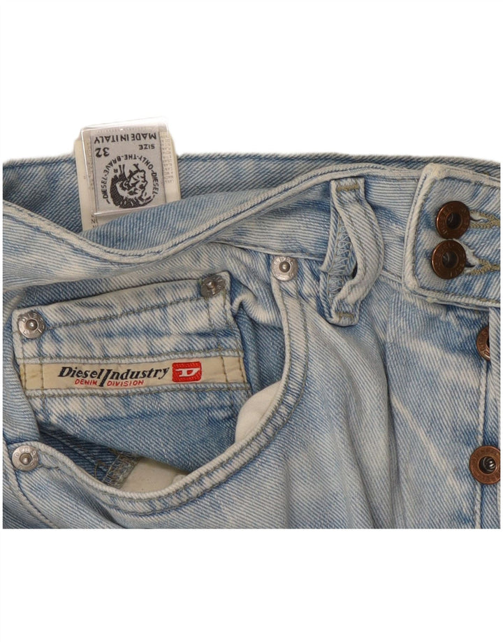 Diesel Mens Bootcut Jeans W32 L32 Blue Cotton