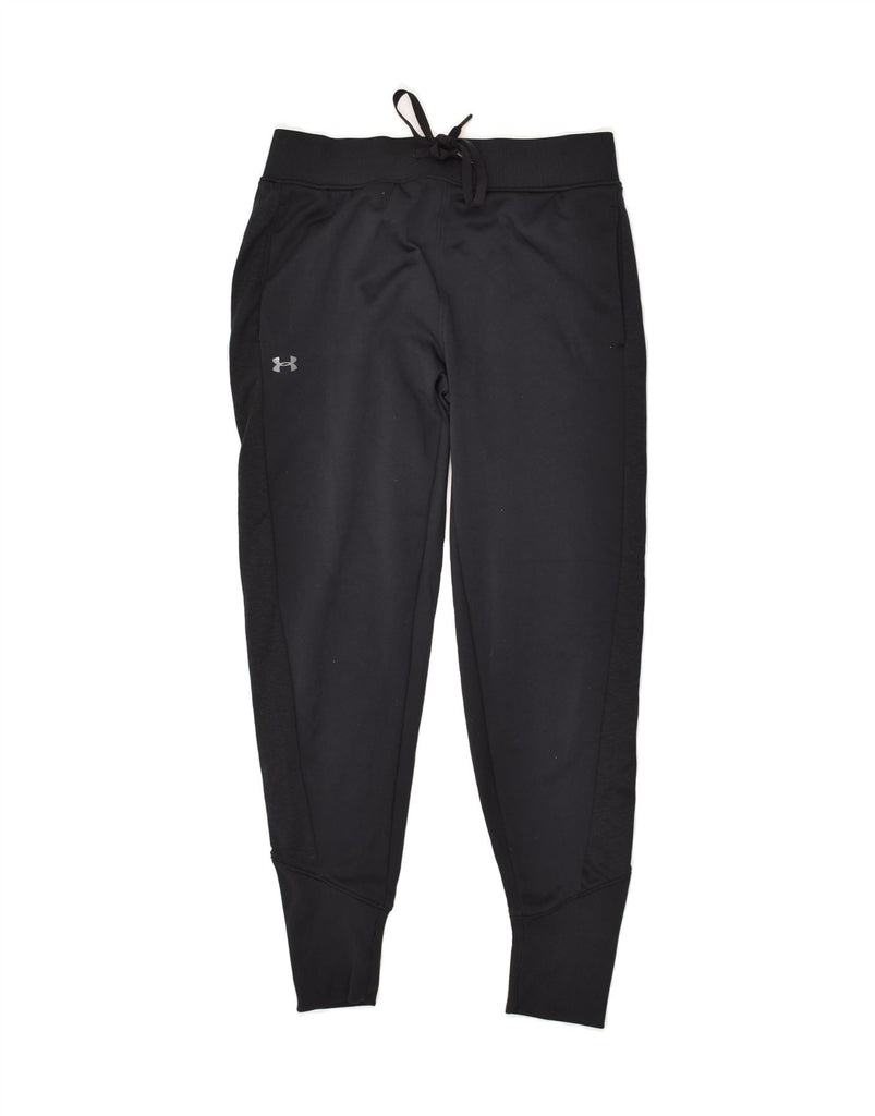 UNDER ARMOUR Womens Tracksuit Trousers Joggers UK 6 XS Black Polyester | Vintage Under Armour | Thrift | Second-Hand Under Armour | Used Clothing | Messina Hembry 