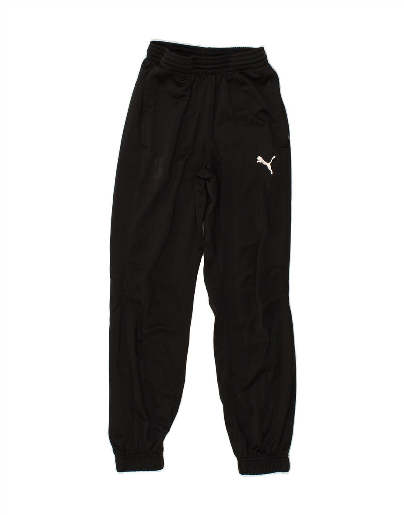 PUMA Boys Tracksuit Trousers Joggers 9-10 Years Black Polyester | Vintage Puma | Thrift | Second-Hand Puma | Used Clothing | Messina Hembry 