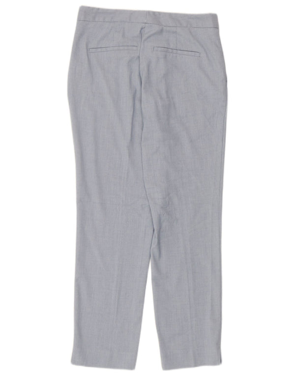 Zara Womens Straight Chino Trousers EU 38 Small W28 L27 Blue Polyester