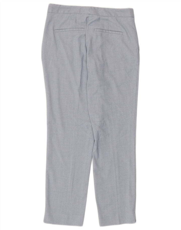 Zara Womens Straight Chino Trousers EU 38 Small W28 L27 Blue Polyester