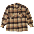 Regina Mens Flannel Shirt 2XL Beige Check Acrylic
