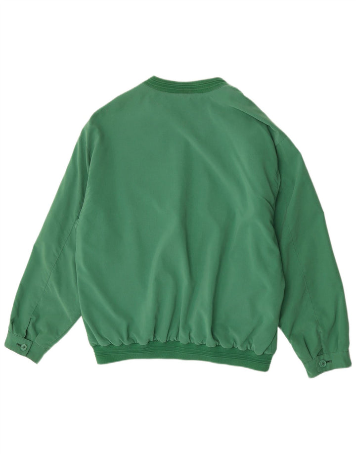 Vintage Mens Bomber Jacket UK 42 XL Green Polyester