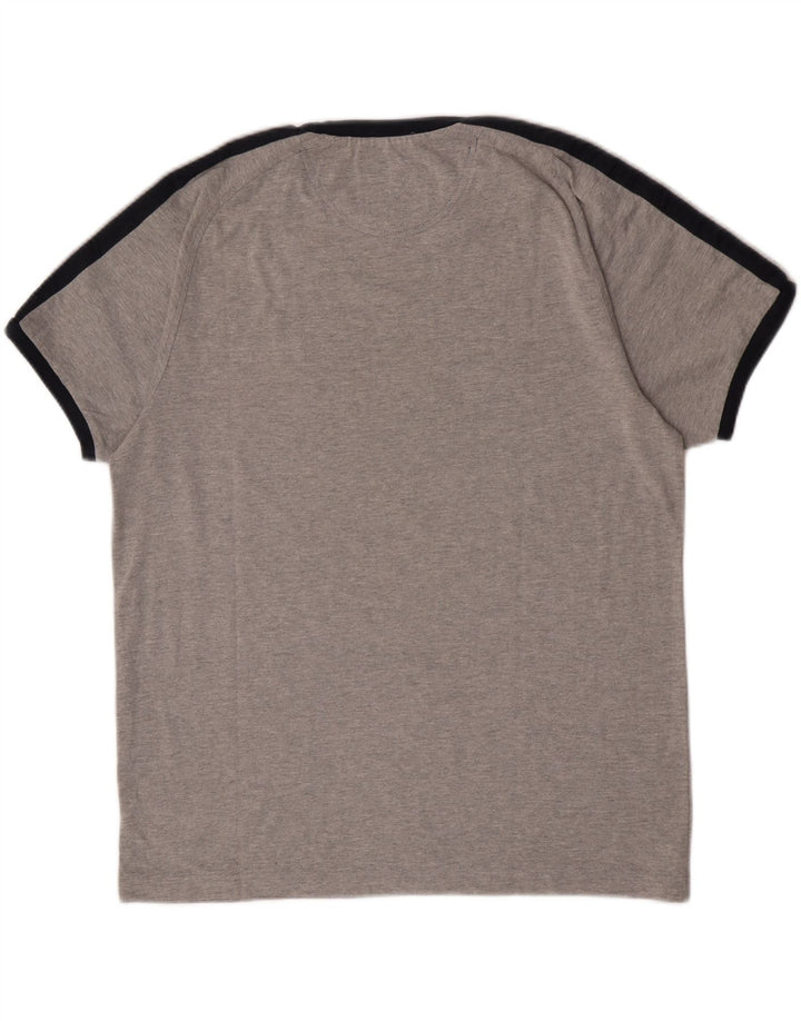 Champion Mens T-Shirt Top Large Grey Cotton