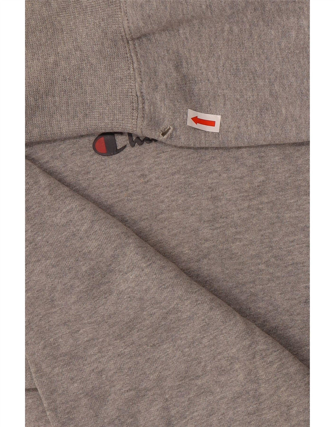 Champion Mens Graphic Hoodie Jumper Large Grey Cotton