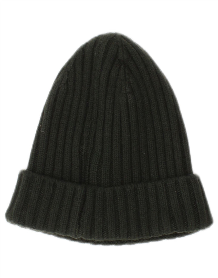 Woolrich Womens Knit Beanie Hat Large Green Wool