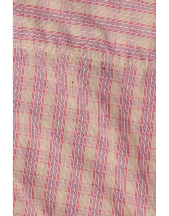 Wampum Mens Shirt Large Pink Check