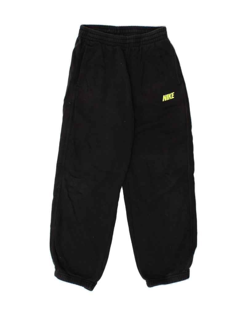 NIKE Boys Graphic Tracksuit Trousers Joggers 12-13 Years Large Black | Vintage Nike | Thrift | Second-Hand Nike | Used Clothing | Messina Hembry 