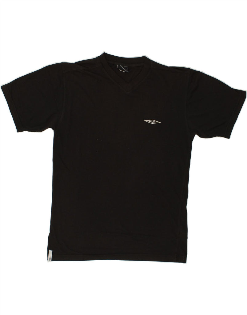 UMBRO Mens T-Shirt Top Small Black Cotton Vintage Umbro and Second-Hand Umbro from Messina Hembry 