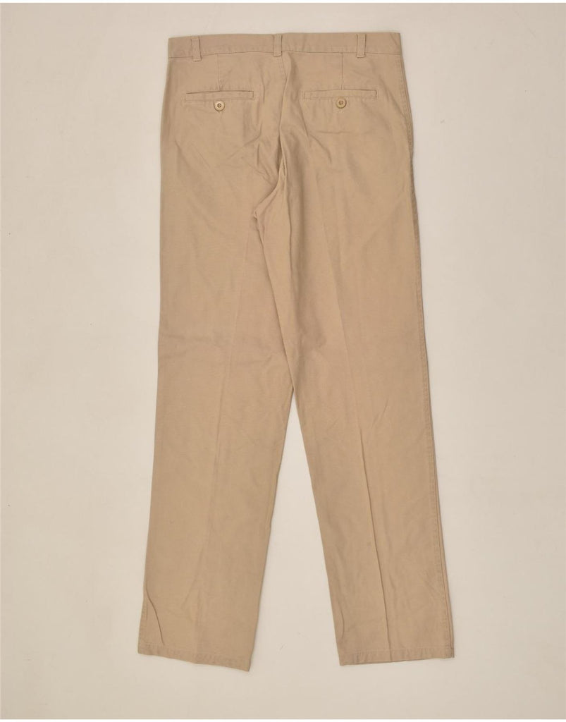 VINTAGE Mens Straight Chino Trousers IT 48 Medium W34 L34  Beige Cotton | Vintage Vintage | Thrift | Second-Hand Vintage | Used Clothing | Messina Hembry 