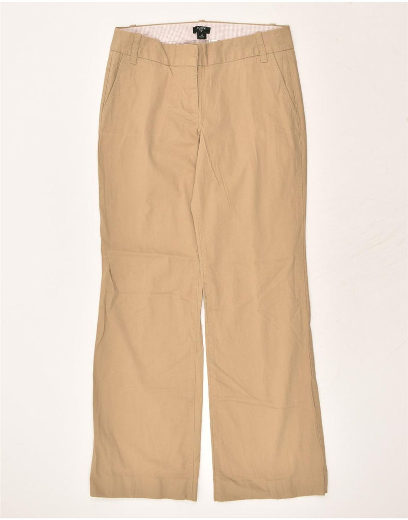 J. CREW Womens City Fit Wide Leg Chino Trousers US 4 Small W31 L31 Beige | Vintage J. Crew | Thrift | Second-Hand J. Crew | Used Clothing | Messina Hembry 