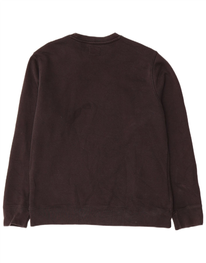 Champion Mens Sweatshirt Jumper Large Black Cotton